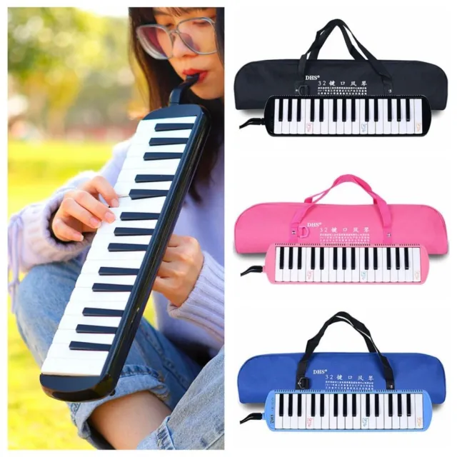 DHS 32 Keys Melodica Piano Keyboard Harmonica Mouth Organ  Beginner