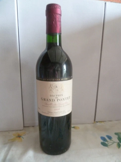 Vin  Saint Emilion  Grand Cru   1989