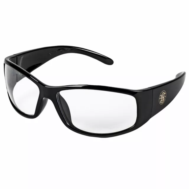 Smith & Wesson 21302 Elite Black Frame, Clear Anti-Fog Lens Safety Glasses