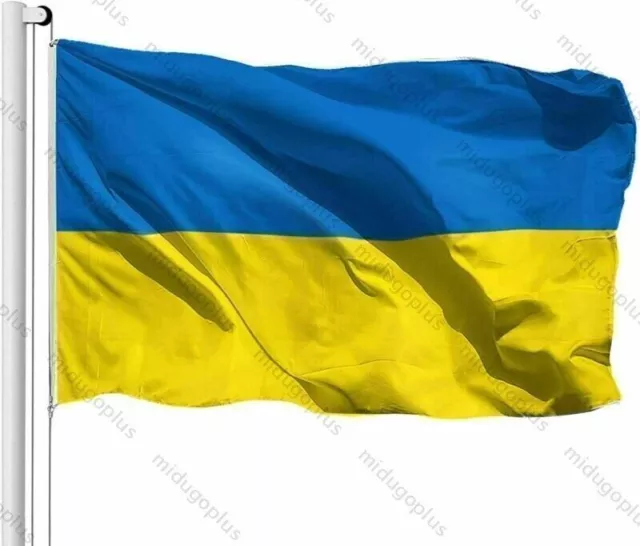 Ukraine Fahne Flagge Hissflagge Nationalfahne mit Ösen ca 150x90 cm  A  H