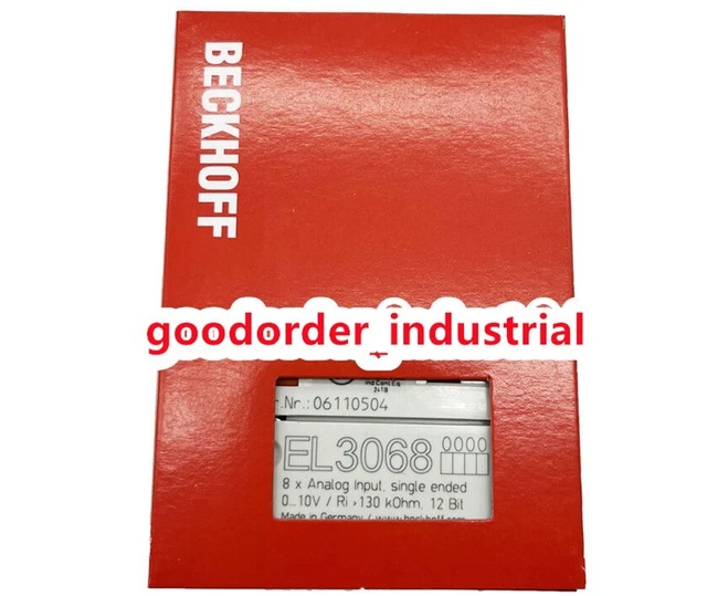 Beckhoff El3068 EL 3068 PLC moudule Brand New Beckhoff EL3068 EL 3068 PLC Moudule In Box US STOCK FAST