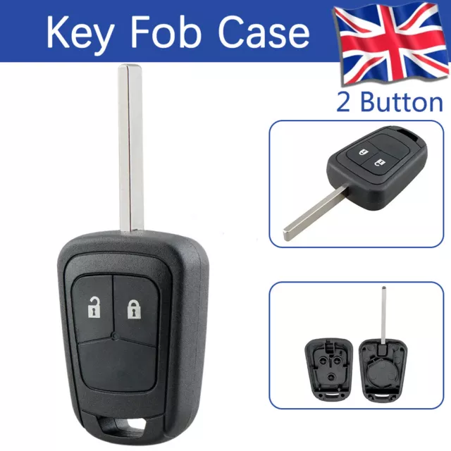 2 Button Remote Key Fob Case for Vauxhall Opel Astra J Insignia Corsa D E Meriva