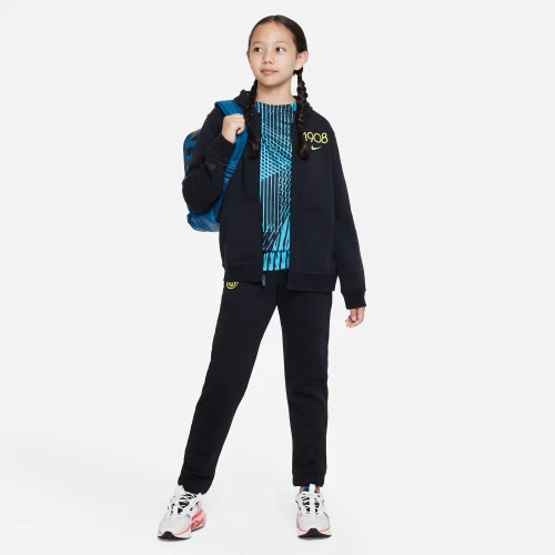 FC INTER NIKE FELPA CON CAPPUCCIO FULL ZIP JR 2022 2023 hoodie per bambini