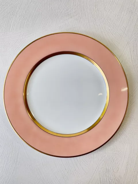 Fitz and Floyd Renaissance Peach And Gold Dinner Plate 10 1/4”Diameter