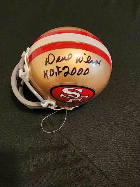 Dave Wilcox San Francisco 49ers Signed Mini Helmet Beckett