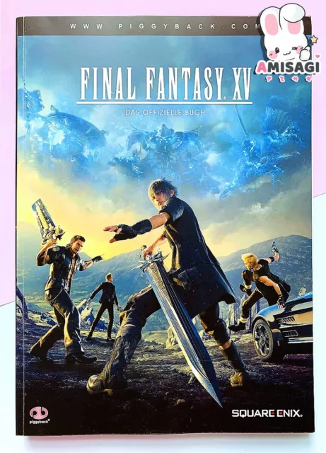 Final fantasy XV 15 Official Solution Book Square Enix Piggyback