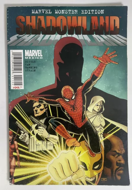 Marvel MEXICO Shadowland #1 September 2010 Spider-Man Moon Knight Comics SPANISH