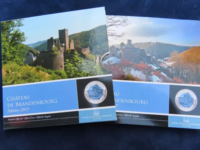 Luxemburg 5 Euro 2015 Chateau Brandenbourg Silber Niob PP proof Auflage 3.000 RR