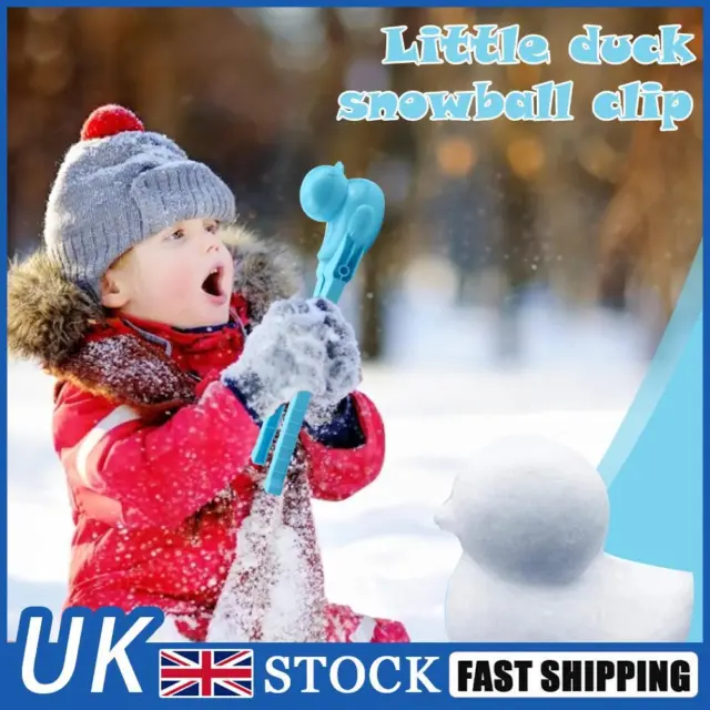 Duck Shape Snowball Maker Clip Outdoor Play Snow Or Sand Toys for Kids (Blue)