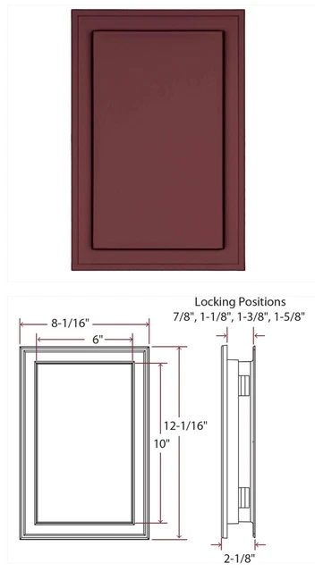 Luz de carro J-Block 205 rojo granero 8x12x3⁄4-11⁄4"" revestimiento de vinilo montaje jumbo maestro