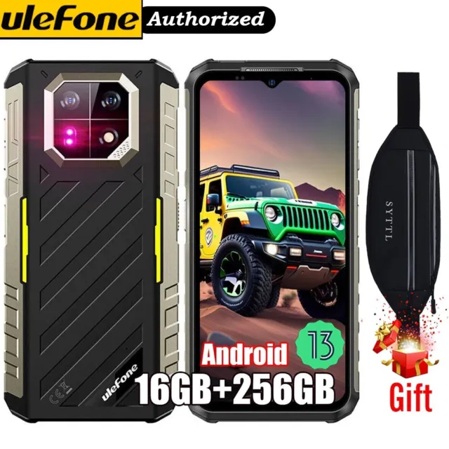 Ulefone Armor 22 Rugged Smartphone 4G Unlocked Phone Android13 Mobile 16GB+256GB