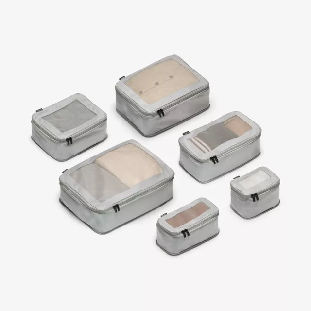 Monos Compressible Packing Cubes Set of 6 in Grey PC-6G * Original Vacation Trip