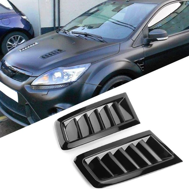 Prese Fiesta St Hood 2014 - Copertura sfiato cofano nero lucido Abs per auto