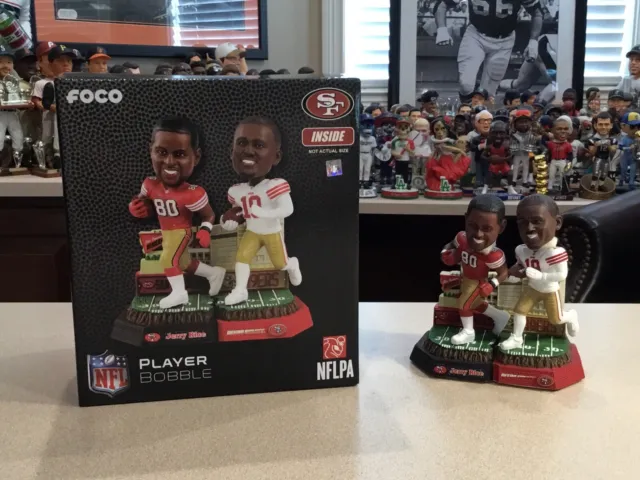 Jerry Rice & Deebo Samuel San Francisco 49ers Then And Now Bobblehead