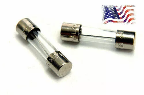 6*30mm 10pcs Fast Blow Glass Fuse 250V .2A .5A 1A 2A 3A 5A 8A 10A 15A 20A 25A