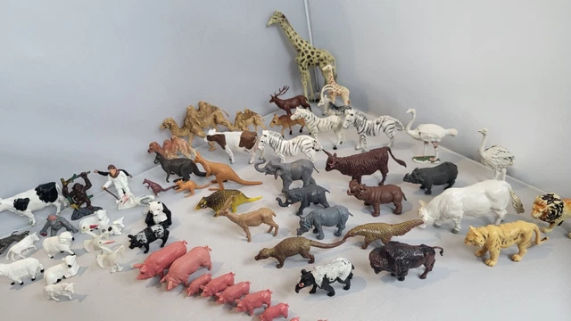 Large Lot Vintage Britain’s And Other brands - Animals Farm Zoo Wild Figures