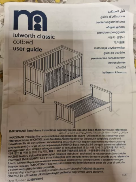 Lulworth cot bed hotsell