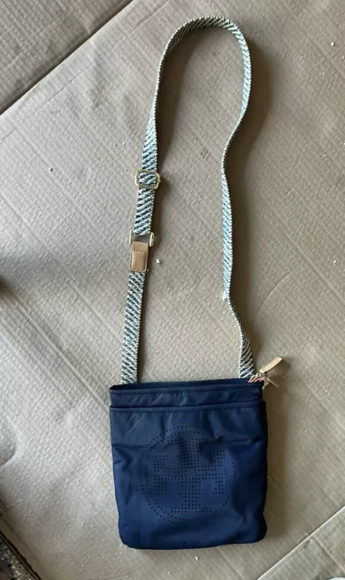 Tory Burch Nylon Crossbody Bag - Blue  w/Crossbody Strap