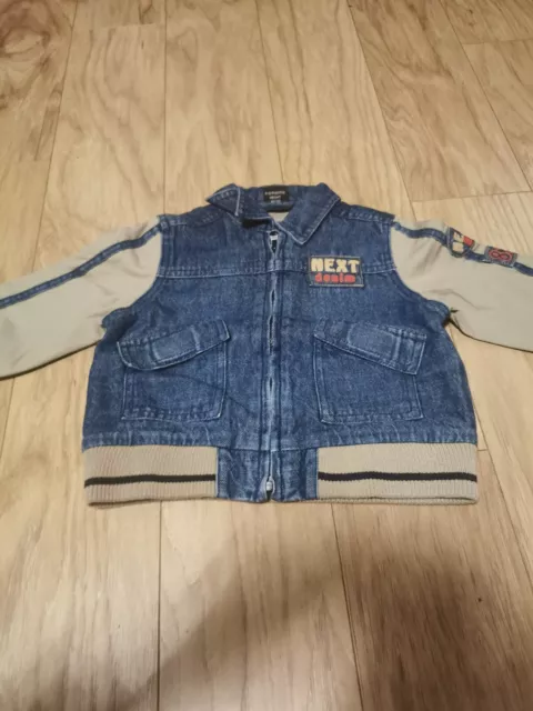 Giacca denim bambino Next taglia 9-12 mesi