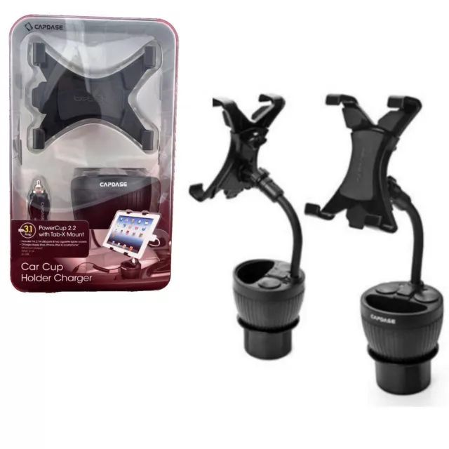 Capdase PowerCup 2.2 Tab-X Mount Car Charger Cup Holder for iPad / Note 10 / Tab