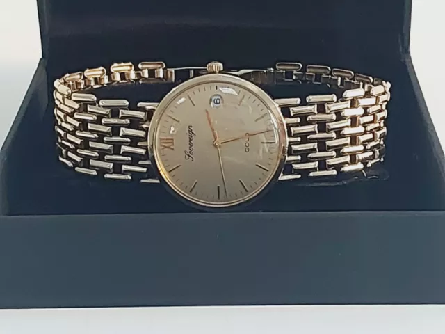 Sovereign 9ct gold watch mens deals