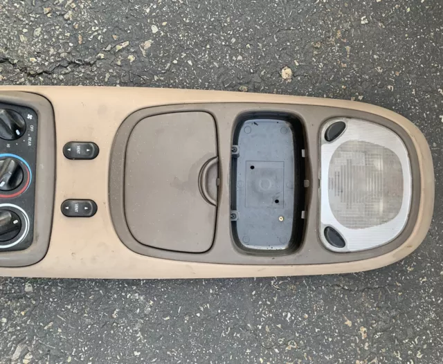 🌟 OEM 1997-2001 Ford Excursion Expedition Overhead Console Display TAN CLIMATE 3