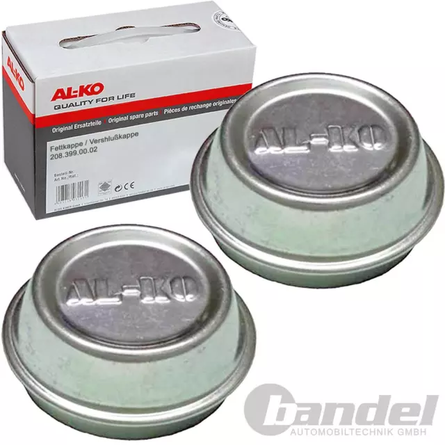 2x AL-KO Bouchon de Graisse Cap Anti-poussière Cache-Moyeu Schlagkappe-ø 48mm