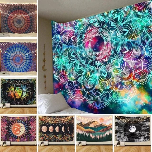 Mandala Tapestry Indian Wall Hanging Decor Bohemian Hippie Queen Bedspread Throw