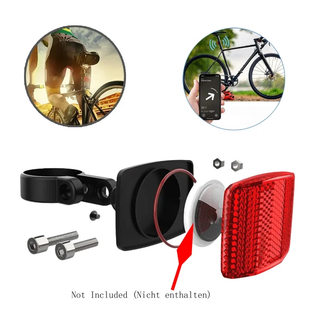 Supporto Per AirTag Da Bicicletta | Staffa Nascosta Con 8 Fascette Per Montaggio Sicuro - Foto 5