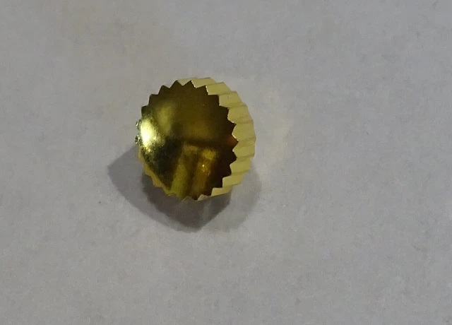 Couronne De Remontoir Pour Montre - Punaise Plaquée - Neuve Sans Boîte
