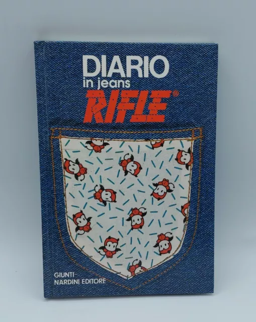 DIARIO in jeans RIFLE SCUOLA  VINTAGE 1987 -GIUNTI NARDINI EDITORE NUOVO