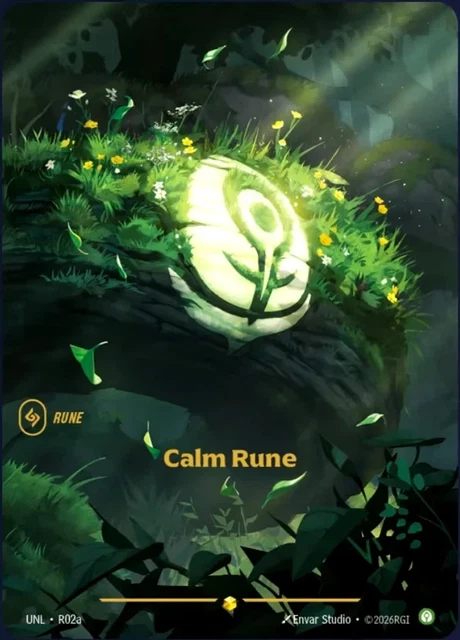 Calm Rune Unleashed CALM RUNE UNL-R02A Riftbound TCG Unleashed (Preorder) £37.90 - PicClick UK