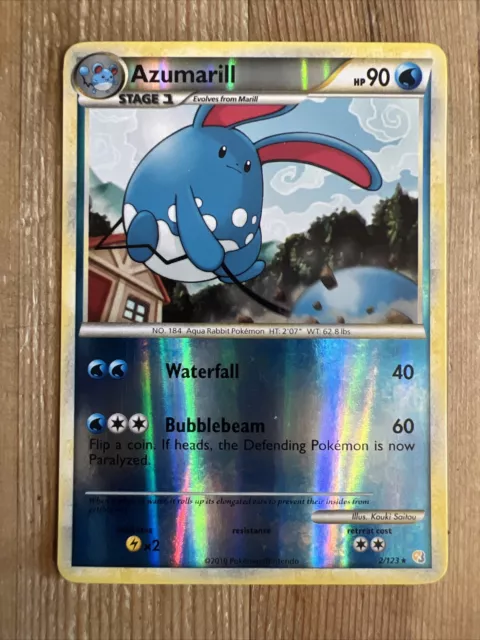 Pokémon - 1x Azumarill 2/123 - Reverse Holo / HeartGold SoulSilver VLP