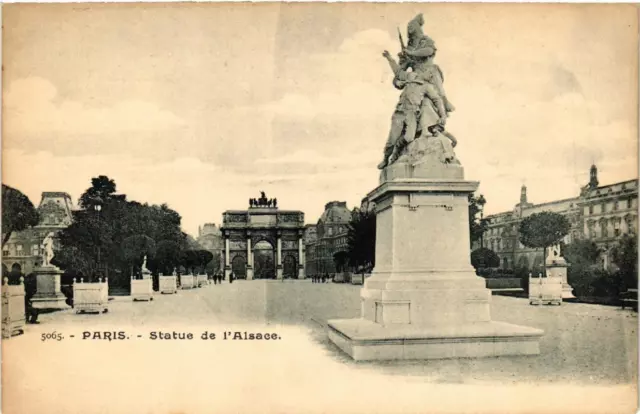 CPA PARIS 1e Statue de l'Alsace (537208)