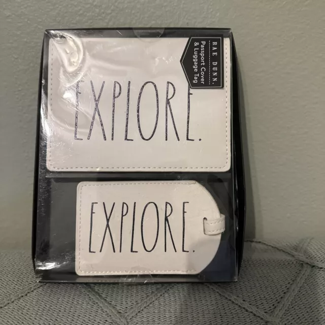 Rae Dunn Explore Passport Holder and Luggage Tag