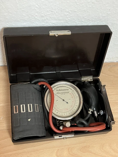 Medizinisches Tonometer Dr. Von Recklinghausen In schöner Bakelitkiste #2