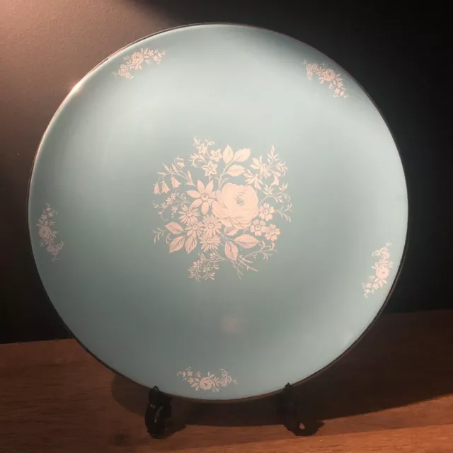 Vintage 1960’s Royal Winton Grimwades Large Plate Duck Egg Blue & White Floral