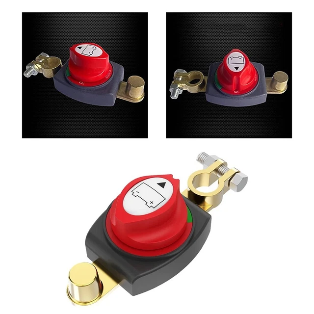 Interrupteur Déconnexion Batterie 3 Positions Double Circuit 300A - Bateau Voiture Camion RV Marin