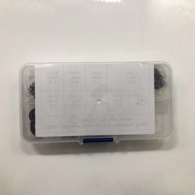 100 IN 1 65 Mn Carbon Steel Universal Snap Rings Set for Automotive £7.