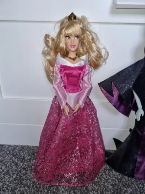 Disney Store Sleeping Beauty Classic Film Doll Princess Aurora & Maleficent 12" 3