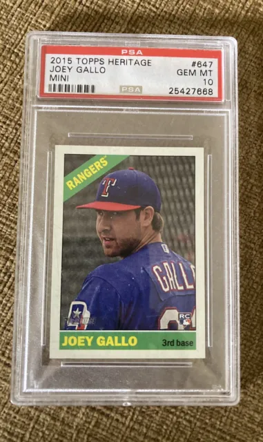 Joey Gallo 2015 Topps Heritage Rookie Sp Rc #647