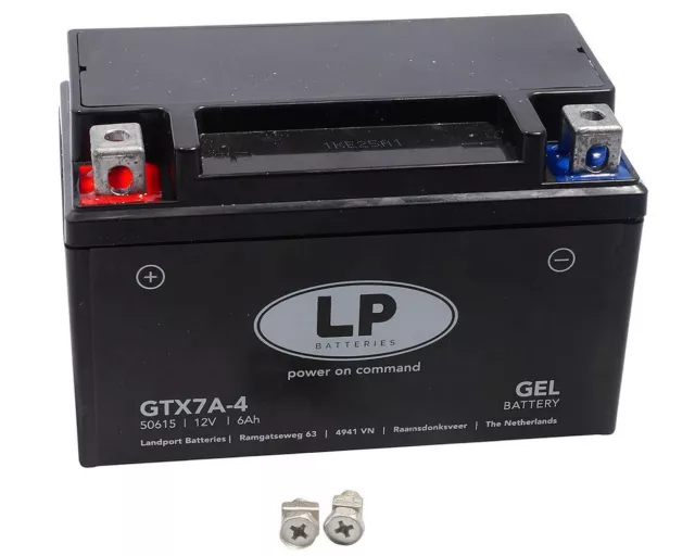 12V 6Ah LANDPORT GTX7A-4 Gel China GY6 4-Stroke Boatian BT49QT, Rex RS45 Battery