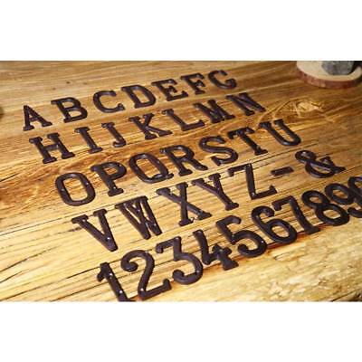 HOT! Cast Wrought Iron Black Antique House Door Alphabet Letters and Numbers
