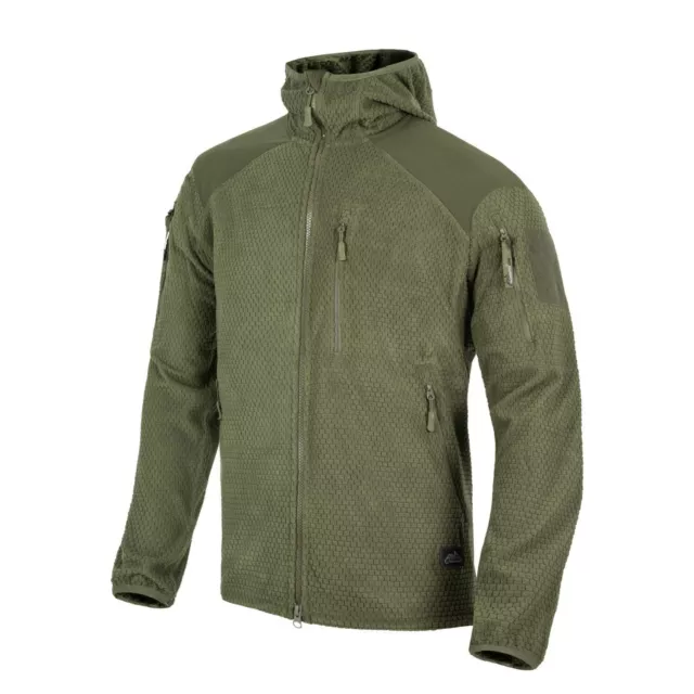 HELIKON-TEX Tactical Alpha Hoodie Grid Fleece Jacke Hoody Oliv Green XL XLarge
