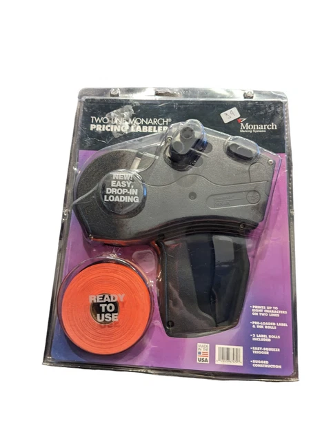 Brand New Monarch 1136 2-Line Pricing Gun Price Labeler 1136 +Labels New 003(B)