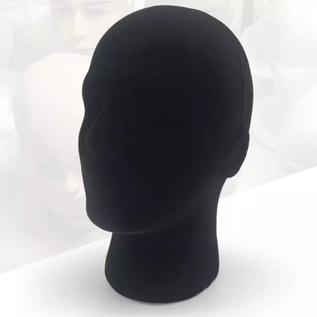 Male Foam Mannequin Head for Hat Cap Wig Display Stable Shop Eyeglasses Holder