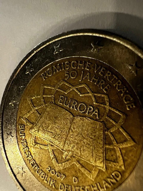 2 Euro Munze Romische Vertrage 50 Jahre 2007 Wert 2 EURO MÜNZE Fehlprägung Römische Verträge 50 Jahre Europa von 2007 D