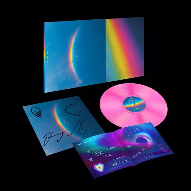 COLDPLAY MOON MUSIC ECORECORD LP WITH SIGNED CARD PRESALE Released 04