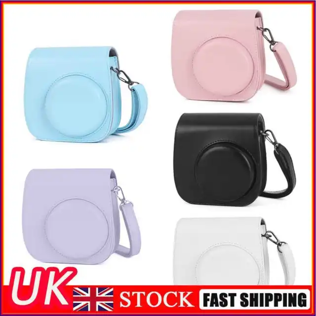 PU Leather Bag for Instax Mini 11 Protective Case with Adjustable Shoulder Strap