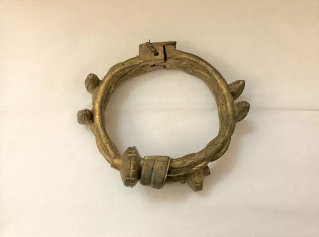 Ancien bracelet d'esclave en bronze Collection Bijoux Afrique Asie Ethnique